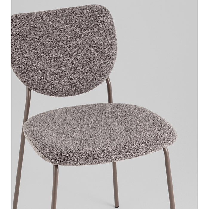 Стул Gigi тёмно-серый букле Stool Group DRC-9155-B URL426-11 Light Brown