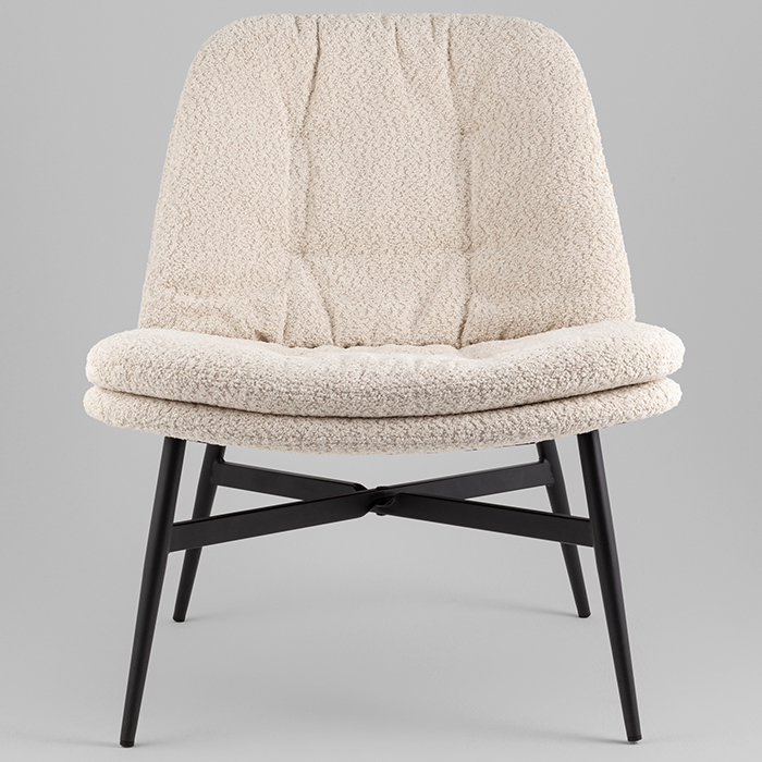 Кресло-лаунж Tail кремовый Stool Group DM5052-1 BMG857-3 cream