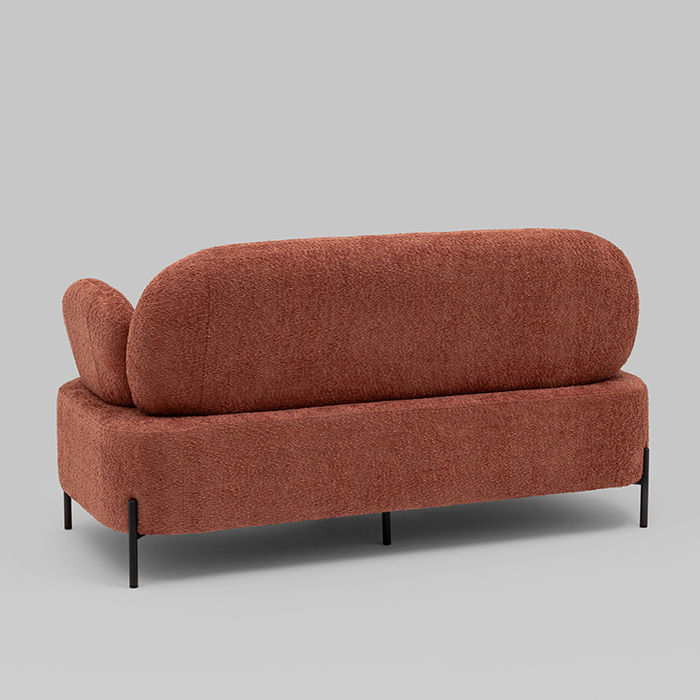 Диван Кэнди букле коралловый Stool Group vd-dv-candy-cm63