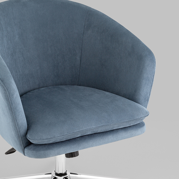 Кресло регулируемое Харис замша синий NC Stool Group HARRIS HY-20-5218