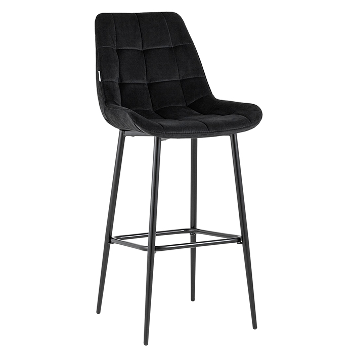 Стул барный Флекс велюр чёрный Stool Group AV 405-N28-08(B)