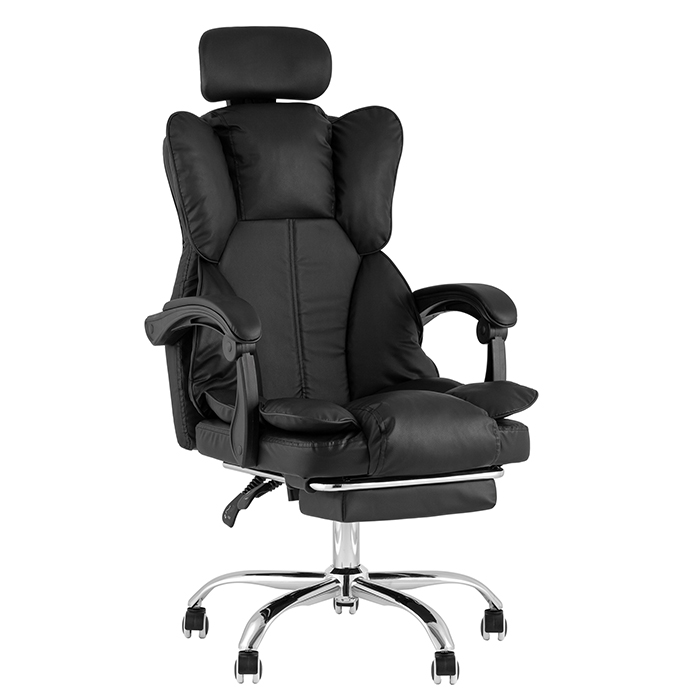 Кресло офисное TopChairs Siento чёрный Stool Group OUE-GC2501 black