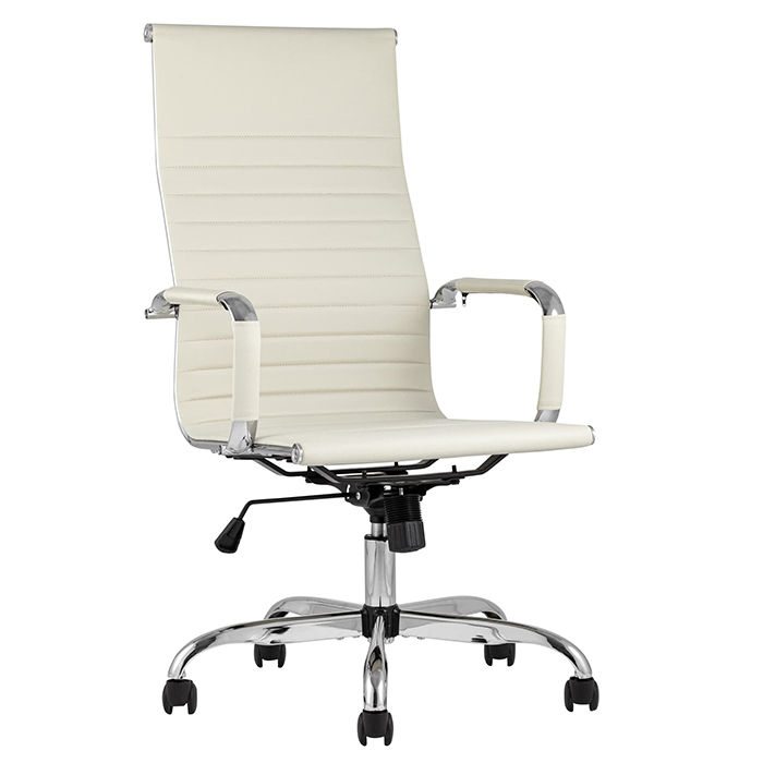 Кресло офисное TopChairs City бежевое Stool Group D-101H beige