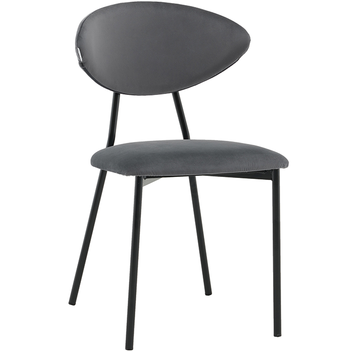 Стул Квинси велюр тёмно-серый Stool Group vd-kvinsy-b27