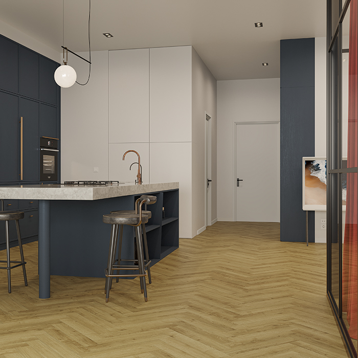 Ламинат Дуб Фанэн Herringbone Elegant Norland LF303-17