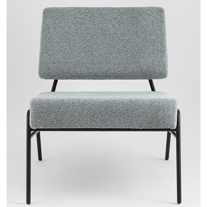 Кресло Теллинг шенилл серо-синий Stool Group LV-116-M77-01
