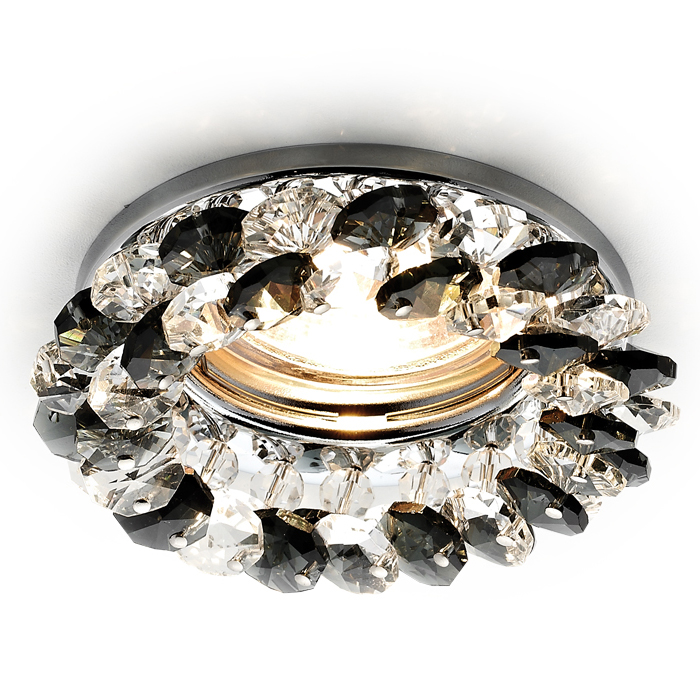 Светильник встраиваемый точечный Ambrella Light K206 BK/CH