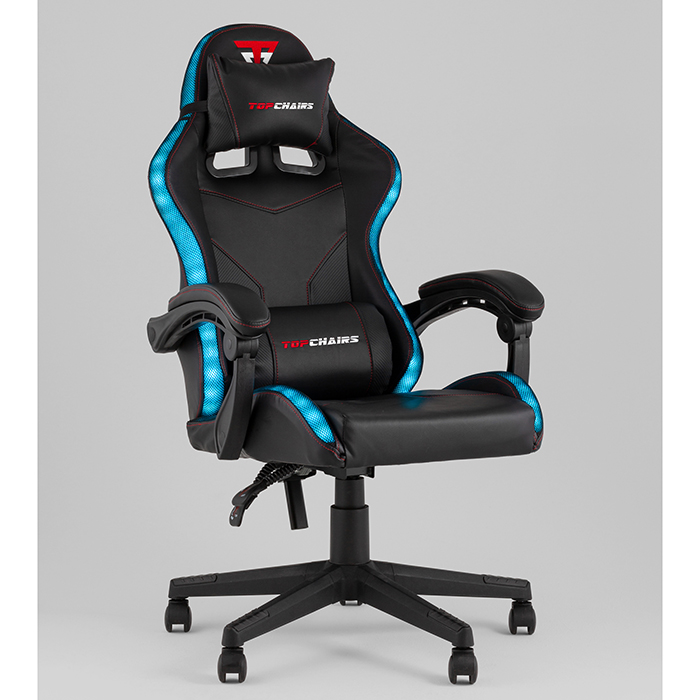 Кресло игровое TopChairs Druid чёрный Stool Group GF-8062-N black