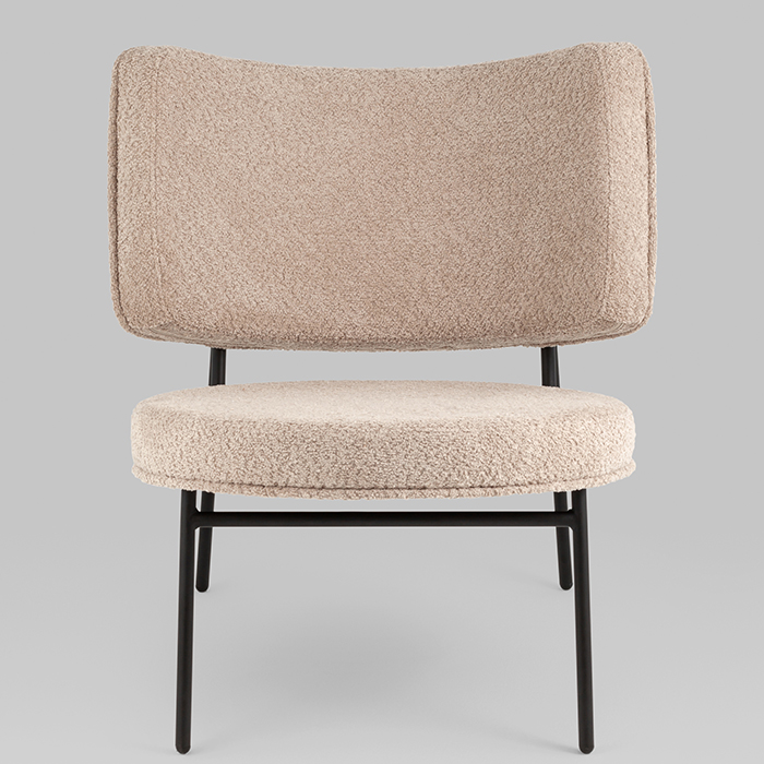 Кресло District Lounge букле капучино Stool Group LV-101-S112-01