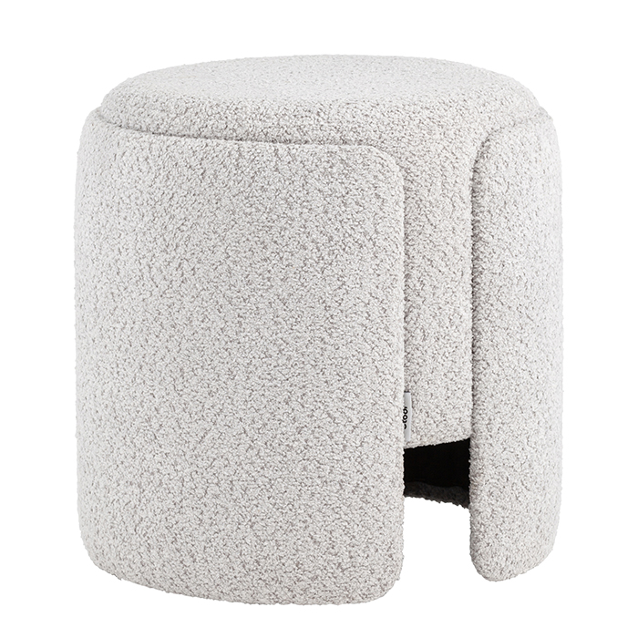 Пуф Taks букле светло-серый Stool Group LV-108-S900