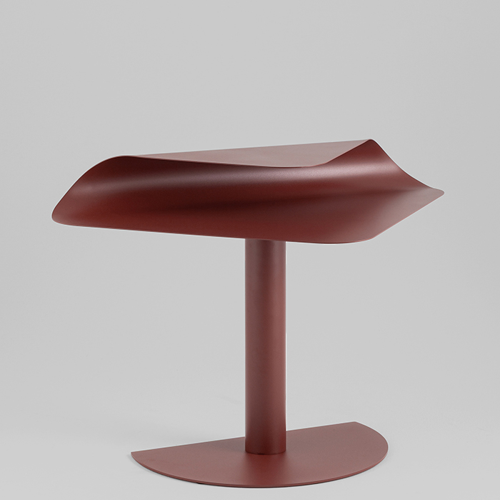 Журнальный столик Cornea металл бордовый Stool Group MT-199 DB-032