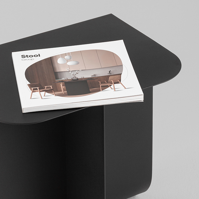 Журнальный столик Laure металл чёрный Stool Group MT-136S DB-001