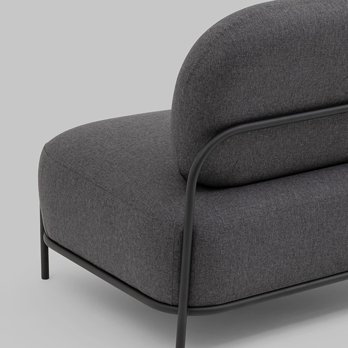 Диван Стоун рогожка тёмно-серый Stool Group vd-dv-stone-f68