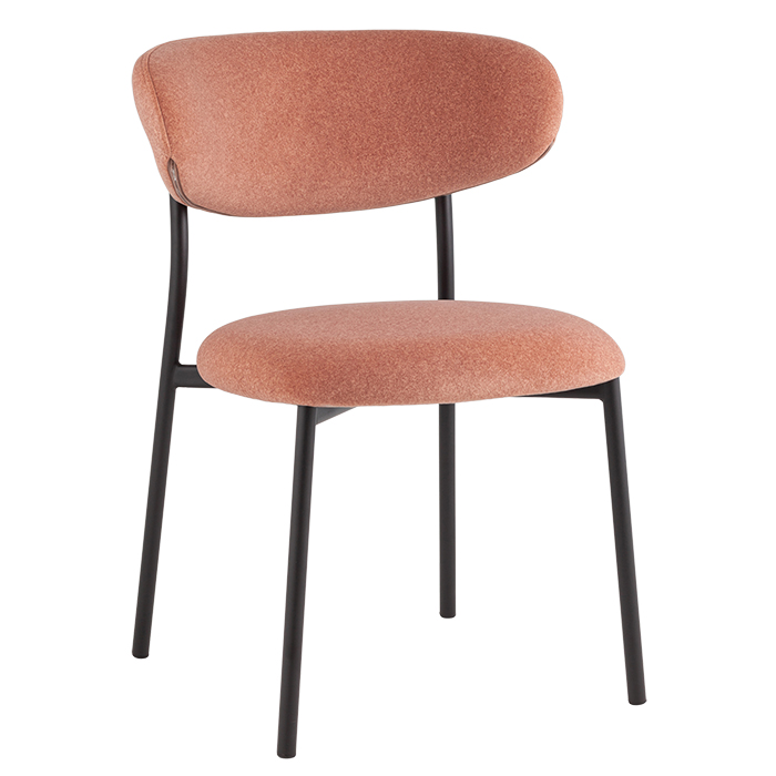 Стул Ayla коралловый Stool Group DX-2547 MOHAIR-181