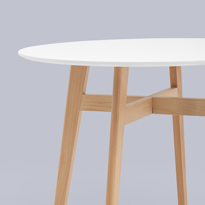 Стол круглый Target Circle D90 белый Stool Group Z-220 black