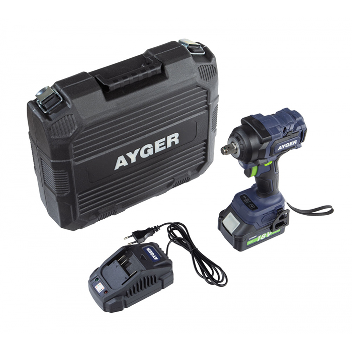 Гайковерт аккумуляторный Ayger APW18/550