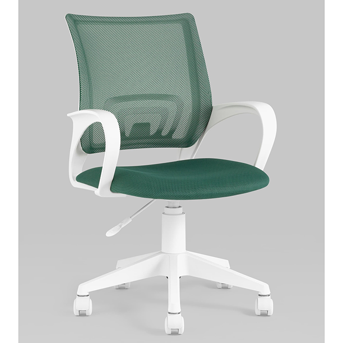 Кресло офисное TopChairs зелёный сетка Stool Group ST-BASIC-W/GN/TW-30