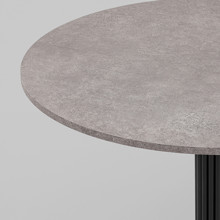 Стол круглый Фризбин D90 Сегни темный основание черное Stool Group AV 1324-900-C317CB-9005