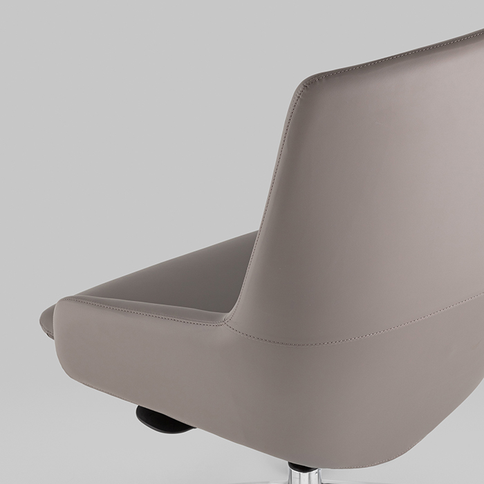 Кресло офисное TopChairs Bow серый Stool Group A332-A 270-38