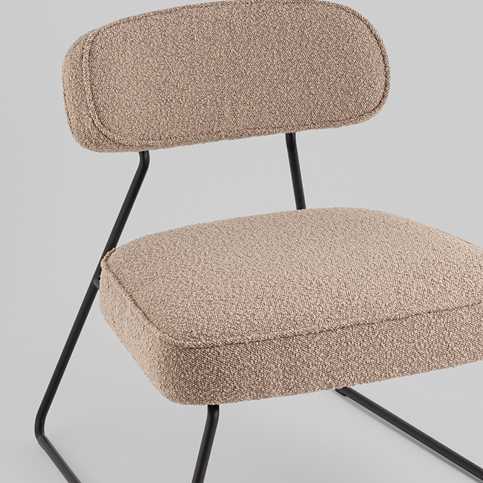 Кресло-лаунж Kate бежевый Stool Group CQ-2020 - BMG K8022-6