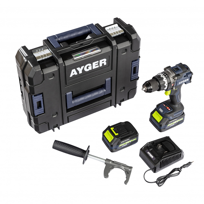 Шуруповерт ударный аккумуляторный Ayger AP20BL4-160