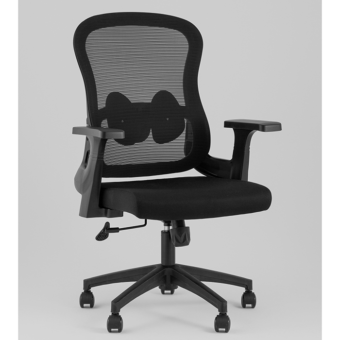 Кресло офисное TopChairs Petal чёрный Stool Group WH-A55 black