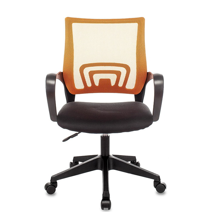Кресло офисное TopChairs оранжевый/чёрный Stool Group ST-BASIC/OR/TW-11