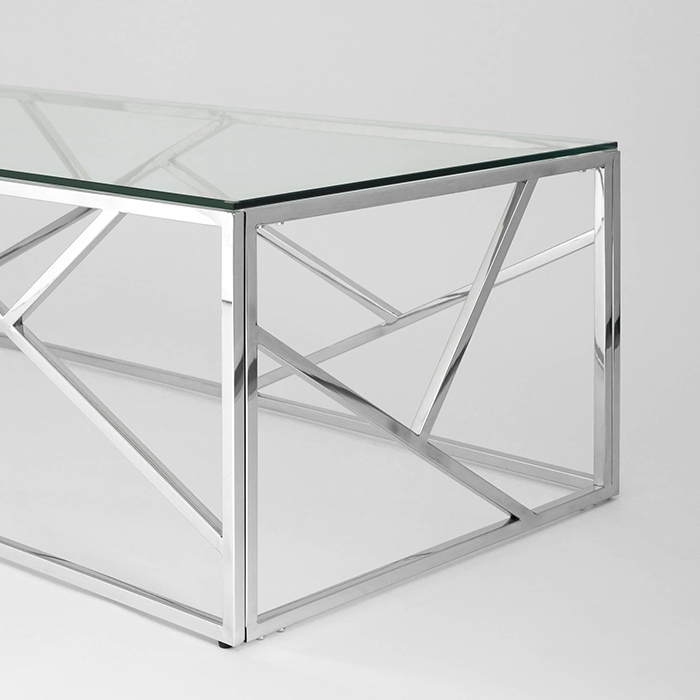 Журнальный стол 120х60 Арт Деко стекло Stool Group ECT-015