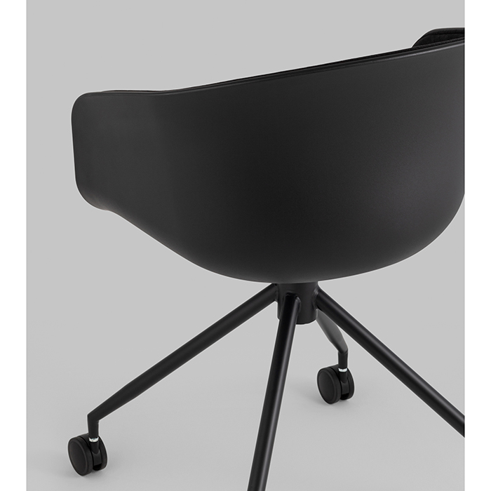 Кресло офисное Libra рогожка чёрный Stool Group SL-7040ZB bl-bl