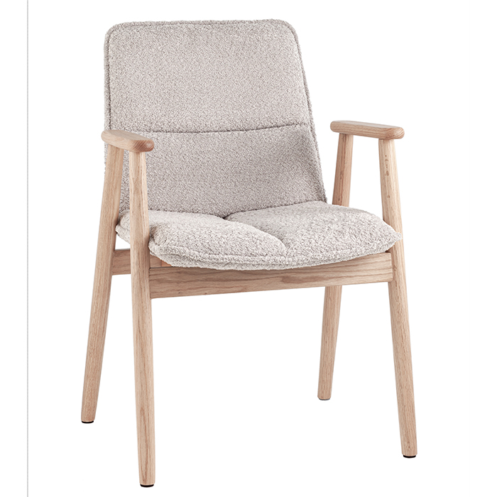 Стул Philo серый с деревянными ножками Stool Group DM4688 RD22086-13 L.grey