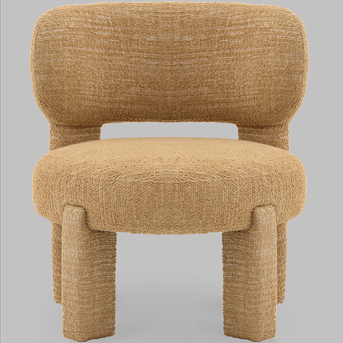 Кресло лаунж Fani горчичный Stool Group FDC0175184 Ani Pink 107-4