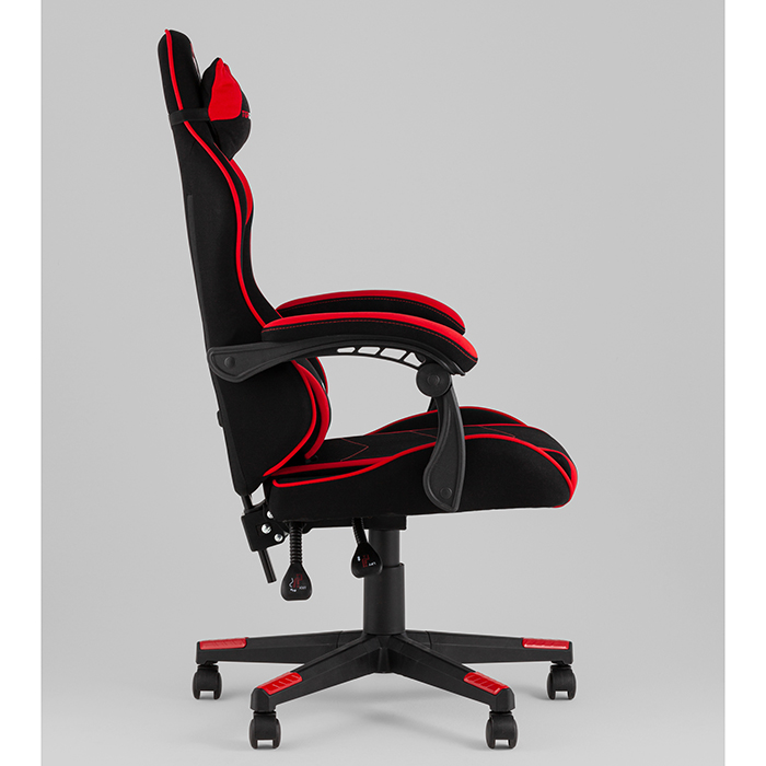 Кресло игровое TopChairs Shadow чёрно-красный Stool Group GF-8079 TT701+TT703