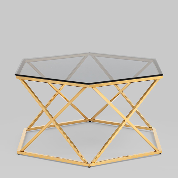 Журнальный столик Круз 93х80 стекло Stool Group ECT-187-TG