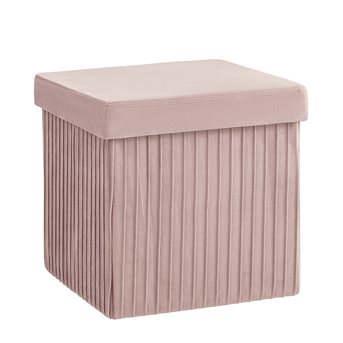 Пуф складной с ящиком Store Square пыльно-розовый Stool Group HS15-F12 V28