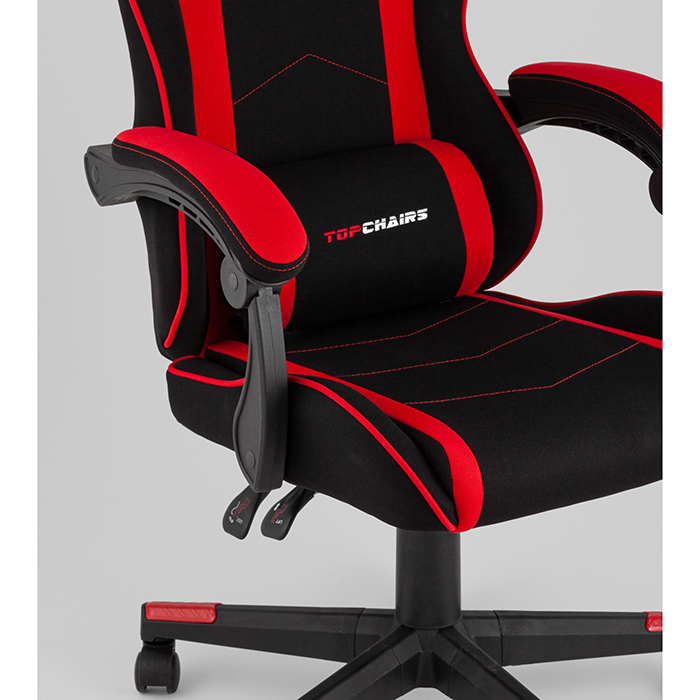 Кресло игровое TopChairs Shadow чёрно-красный Stool Group GF-8079 TT701+TT703
