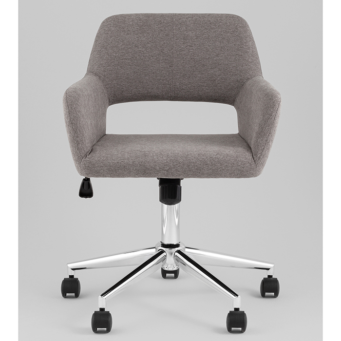 Стул офисный Ross рогожка темно-серый Stool Group Ross CHROME 50-22