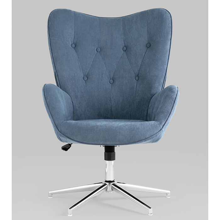 Кресло регулируемое Филадельфия замша глубокий синий NC Stool Group FUCHS HY-20-5218