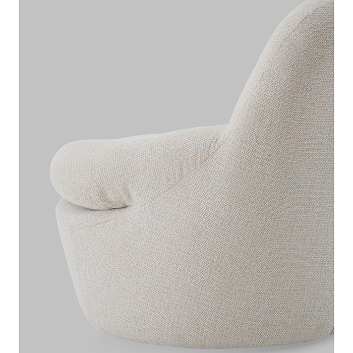 Кресло лаунж Fir светло-серый Stool Group FDC0175096 Milan-102