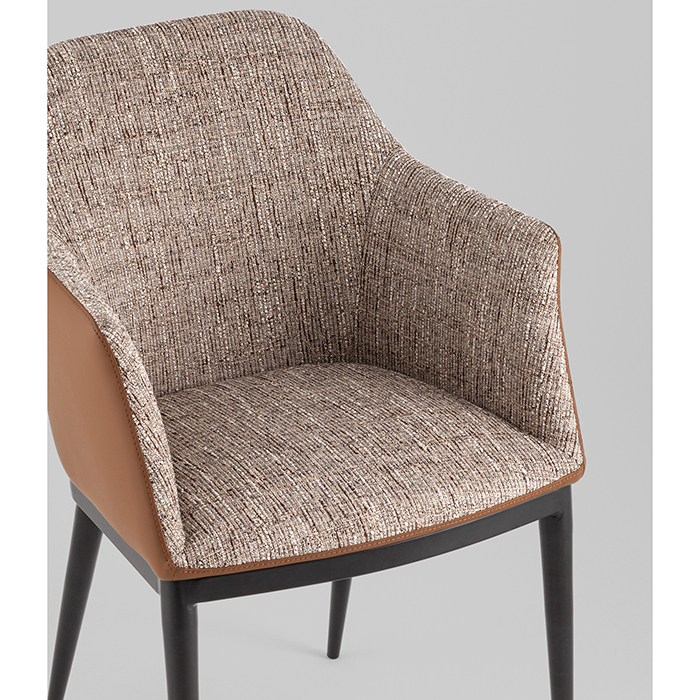 Стул Itan NC коричневый с экокожей Stool Group DC1122 997-7+ PU8161s