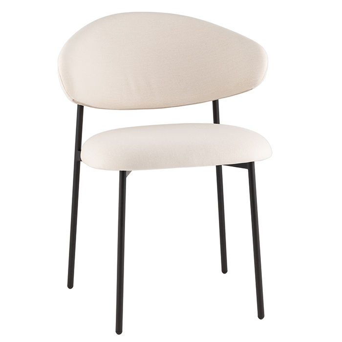 Стул Evan велюр молочный Stool Group LV-125-E10-01