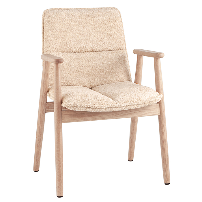 Стул Philo бежевый с деревянными ножками Stool Group DM4688 RD22086-2 Cream