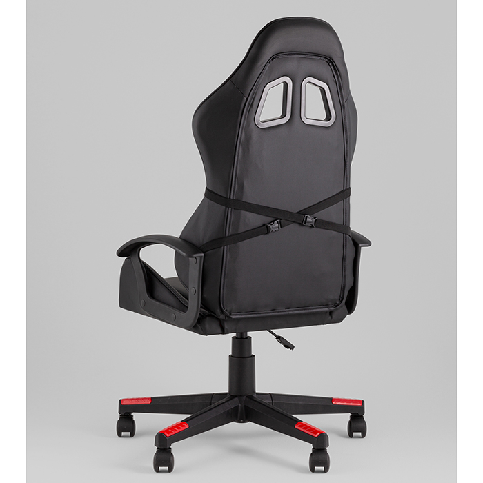 Кресло игровое TopChairs Warden чёрно-красный Stool Group GF-8066-5 black+red