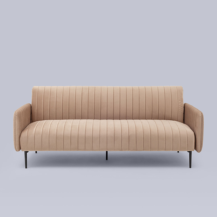 Диван прямой Дрезден велюр бежевый Stool Group vd-drezden-b5