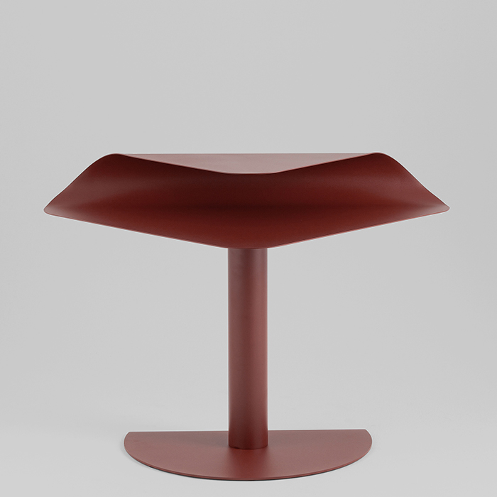 Журнальный столик Cornea металл бордовый Stool Group MT-199 DB-032