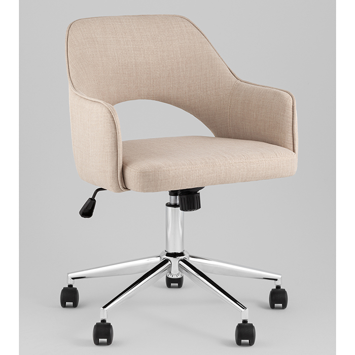 Кресло офисное Кларк рогожка бежевый Stool Group CLARKSON LINEN BEIGE