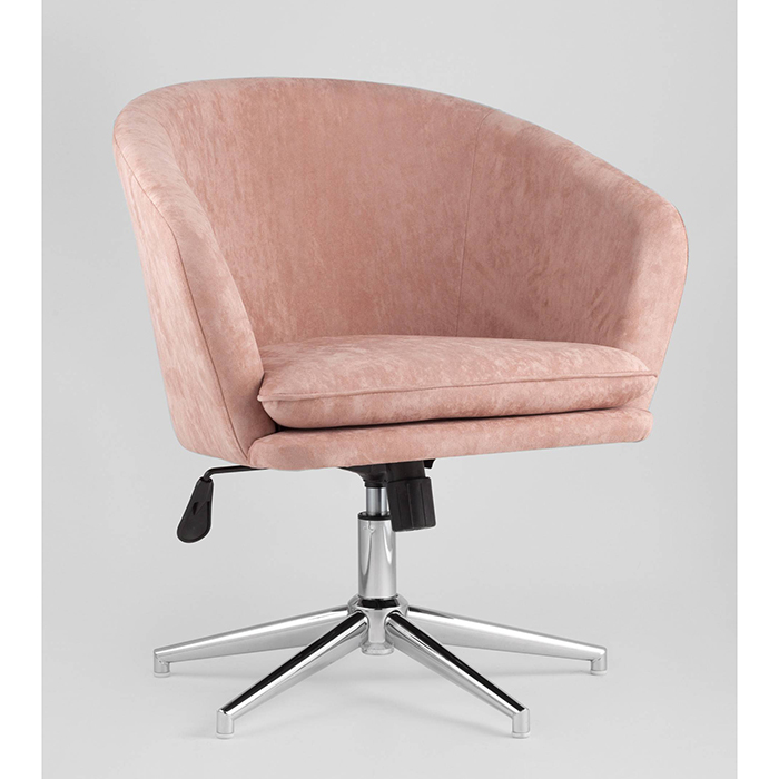 Кресло регулируемое Харис замша пыльно-розовый Stool Group HARRIS HY-78