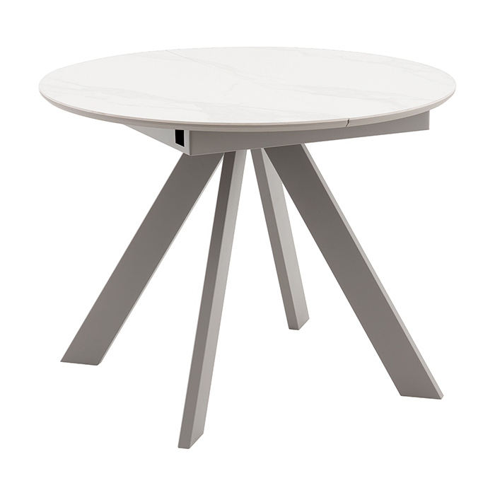 Стол раскладной Миндель D100 керамика белый основание латте Stool Group SO 229-85211