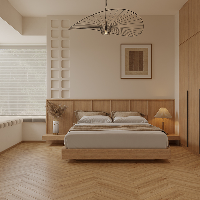 Ламинат Дуб Альба Herringbone Elegant 10 Norland LF306-31