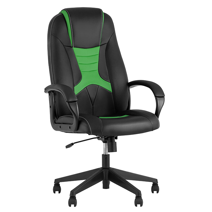 Кресло игровое TopChairs ST-Cyber 8 чёрный/салатовый Stool Group ST-CYBER 8 LGREEN