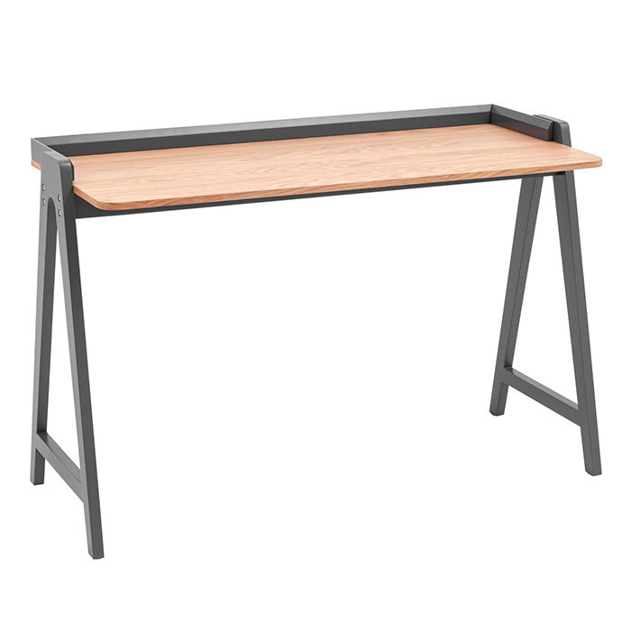 Стол письменный Pyramid 118х53  светлое дерево основание серое Stool Group T-002-P T-002 natural / grey